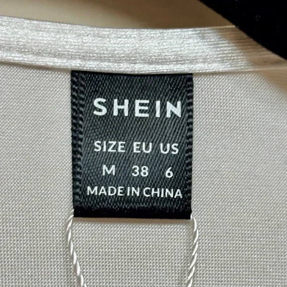 SHEIN White Satin-like Bodysuit - Picture 2 of 3